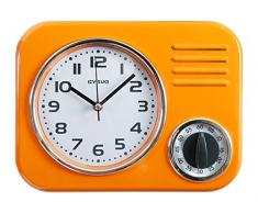 Visua Kira VSKKC - Reloj metálico de cocina con temporizador mecánico, diseño retro