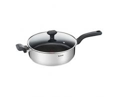 Tefal Comfort MAX - Cacerola (con Tapa, Acero Inoxidable), Plata, 26 cm