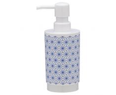 Sealskin Dispensador de Jabón Triangles, 7 x 8.4 x 17.6 cm, ABS Plástico, Blanco y Azul