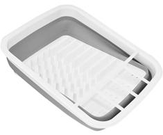 KitchenCraft Escurreplatos Plegable de PlÃ¡stico, 37, 5 x 29,5 cm â Blanco