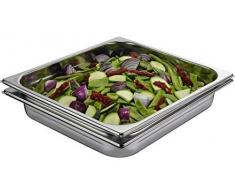 AEG A9OBGC23 Maxiklasse Steam Set Bandejas Grandes cocción, Plata