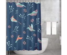 Bonamaison Cortinas de Ducha, poliÃ©ster, Multicolor, 155x220 cm