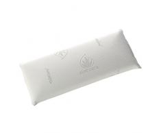 Todocama - Almohada viscoelástica, 75 cm núcleo Compacto. Doble Funda con Cremallera. Tejido Aloe Vera. Termorregulable adaptabilidad al Cuello.