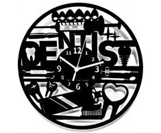 Instant Karma Clocks Reloj de Pared para Estudio Dentista clÃ­nica ambulatorio, Idea de Regalo, Madera, Negro
