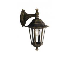 Massive 715260142 iluminación al aire libre Aplique de pared para exterior Negro E27 - Iluminación al aire libre (Aplique de pared para exterior, Negro, Aluminio, Vidrio, IP44, Entrada, JardÃn, I)