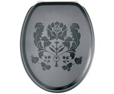Gelco Design 702987 Black and White - Tapa para WC, color negro