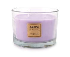Pajoma Vela aromÃ¡tica de lavanda, 340 g, en vaso con tapa de madera, nueva ediciÃ³n premium, para aproximadamente 40 horas