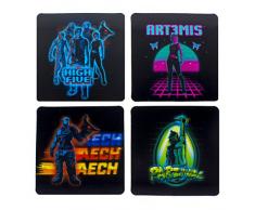 Ready Player One 3D Posavasos, Papercard, Multicolor, 1 x 10 x 10 cm