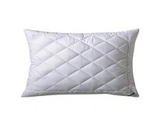 Billerbeck Silver-Dream - Almohada (40 x 80 cm), Color Blanco