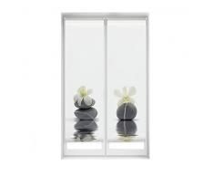 Blindecor Easy pack de 2 estores sin taladrar estampados - Estor translúcido estampado digital, Orquidea, 45 x 150 cm (Ancho por alto). Tamaño de la tela 42 x 145cm. Pack de dos estores