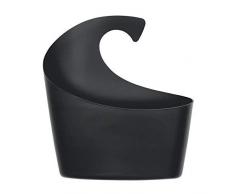 Spirella colección Sydney Wall Basket, Cesta portaobjetos Grande 30,5 x 27,5 x 10 cm, Polipropileno, Negro, 30.5 X 27.5 X 10 Cm