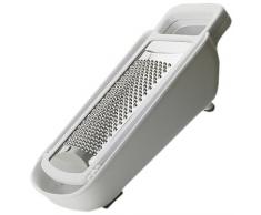 BIESSE CASA CLASSICA Rallador de Queso con Recipiente recogedor, Metal, Blanco, 14.5 x 29 x 8.6 cm