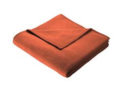 Bocasa by biederlack 66338 Cotton Pure - Manta (150 x 200 cm, 100% algodÃ³n), Color Naranja