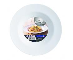 Luminarc - Plato para pasta (28,5 cm, tamaÃ±o grande), color blanco, 1 unidad