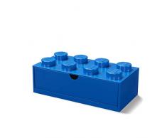 LEGO - Cajón de Escritorio con 8 pomos, apilable, Color Azul, Grande