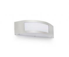 Faro Barcelona Dorval-1 72260 - Aplique, 14W, acero y difusor policarbonato opal