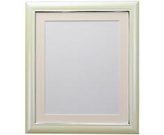 FRAMES BY POST Marco de Fotos, plástico, Crema, 21 x 10 Inch for 3 Images of 7 x 5 Inch