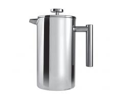 Café Ole - Cafetera, color plateado, acero inoxidable, espejo, 1,8 kg aprox.