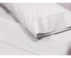 Pierre Cardin Juego de SÃ¡banas Arcadia, AlgodÃ³n, Blanco, Cama 150 cm