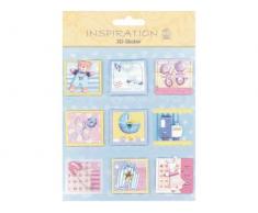 Ursus Pegatinas 3D Baby compuesta por varios niveles, materiales de alta calidad, autoadhesivas, para decorar tarjetas de felicitaciÃ³n, scrapbooking y otras manualidades, carbÃ³n, talla Ãºnica