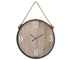Clayre & Eef 5KL0097 - Reloj de Pared (diÃ¡metro de 60 x 7 cm, 1 Pila AA no incluida)
