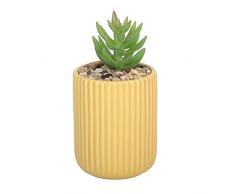 Sleepdown Halo Verde Hoja Ocre Texturizada Planta Artificial Artificial Artificial para decoraciÃ³n de baÃ±o en casa Oficina decoraciÃ³n Interior estÃ©tica