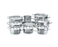 Fagor Bat. Chef 16P Batería de Cocina, Acero Inoxidable, Plata