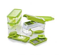 Genius - Cortador de Verduras y Frutas, de plástico, plástico, Verde Kiwi, 22.2 x 10 x 8.1999999999999993 cm