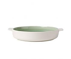 Villeroy & Boch Clever Cooking Green Fuente Horno, Porcelana Premium, Verde, 28 cm