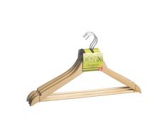 ORYX 5150530 Percha Madera Recta 450 mm. (Pack 3 Piezas)