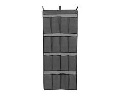 axentia Zapatero Colgante, Gris/Negro, Aprox. 47 x 110 x 5 cm