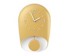 Guzzini Bell Home - Reloj de pared con pÃ©ndulo (acrilonitrilo butadieno estireno), color amarillo