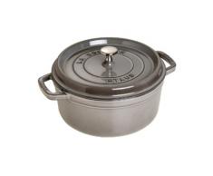 STAUB Cocotte Redonda, Hierro Fundido, Gris Grafito, 26 cm