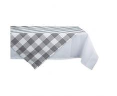 DII Buffalo Check Collection, Mantel clÃ¡sico de Granja, decoraciÃ³n de Mesa, 40 x 40, Gris y Blanco