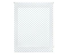 Blindecor Stars Estor Enrollable, Tela, Blanco con Estrellas Turquesa, 160 x 250 cm