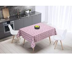 Bonamaison DecoraciÃ³n de Cocina, PoliÃ©ster, Antimoho, Secado rÃ¡pido, Impermeable, Mantel, PatrÃ³n Aleatorio, 140 x 140 Cm - DiseÃ±ado y Fabricado en TurquÃ­a