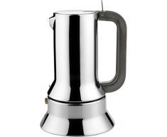 Alessi 9090/6 - Cafetera italiana de acero inoxidable brillo 18/10 con base magnÃ©tica
