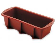 Lacor - 66742 - Molde Cake 28x10x7 Silicona - Rojo