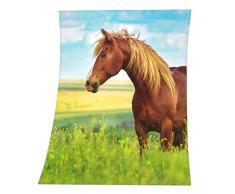 Herding Young Collection - Manta Polar (130 x 160 cm), diseÃ±o de Caballo