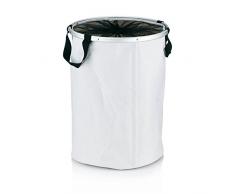 kela 22952 Nera - Cesto para la Colada (poliéster), Color Blanco