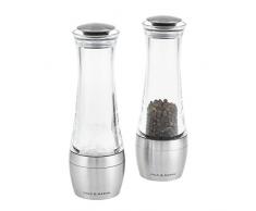 Cole&Mason P2I H308798P Cole & Mason – Juego de molinillos de Sal y Pimienta Amesbury, acrílico, Transparente, 6 x 19 cm, cerámica, 6 x 6 x 19 cm