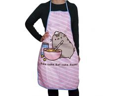 Thumbs Up Pusheen Delantal, Color Rosa