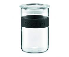 Bodum Presso Tarro de Cristal con Tapa, Negro, Centimeters