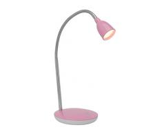 Brilliant lÃ¡mpara Anthony LÃ¡mpara de mesa LED hierro/rosa |Â 1x 2.4W LED integrado, (200lm, 3000K) |Â Escala A ++ a E |Â Con presostato en la base