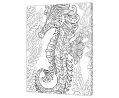 Pintcolor 7169.0Â Marco con Lienzo Impreso de Colorear, Madera de Abeto/algodÃ³n, Blanco/Negro, 40Â x 50Â x 3.5Â cm