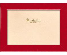 Natalini BIANTE Rosso 10X15 Marco de Fotos con Soporte para Mesa, Rojo, 10 X 15 X 1,5