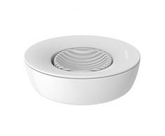 Fiskars Cortador de huevo, PlÃ¡stico/Acero inoxidable, 13,3 x 12 x 4,2 cm, Functional Form, Blanco, 1016126