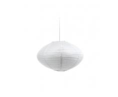 Mathias 3182515 - Lámpara colgante ovalada de papel, 23 W, E27, 40 x 20 cm, color blanco