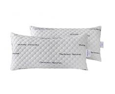 Todocama - Almohada viscoelÃ¡stica Carbono con Copos 100% viscoelÃ¡sticos. Tejido Strech de Carbono. Firmeza Media - Alta. (Todas Las Medidas Disponibles) (Pack 2 x 75 cm)