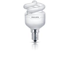 Philips Bombilla Espiral E14, Blanco